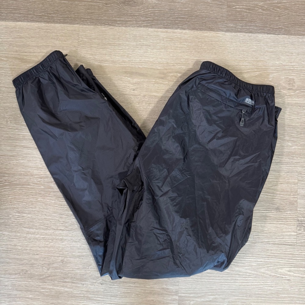 Outdoor Research Helium Pants Mens XL Black Waterproof Rain Pants 242968